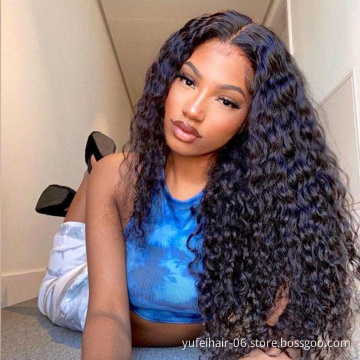 Wholesale Kinky Curly Lace Front Human Hair Wig Natural Long Raw Brazilian Hair Front Lace Wig For Women